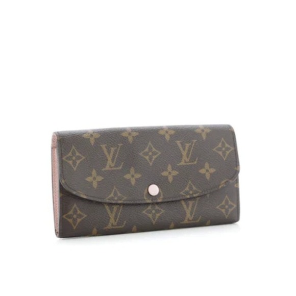 LOUIS VUITTON Monogram Emilie Wallet | Rose Ballerine Interior | AUTHENTICATED - Picture 1 of 7